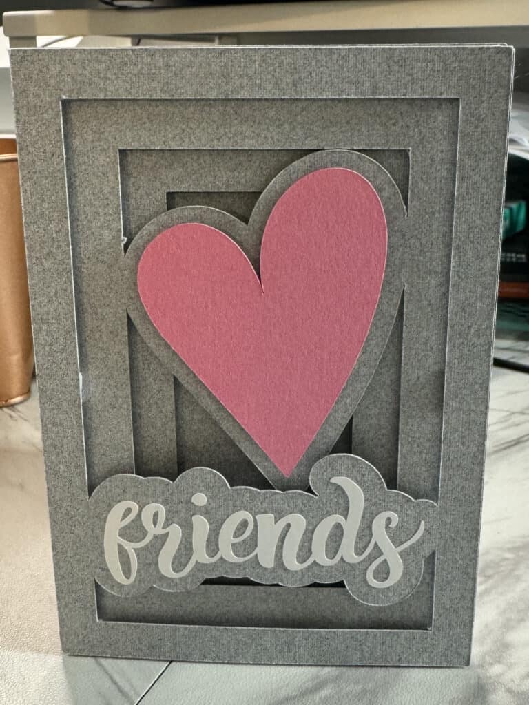 Friends 3D Shadow Box Card