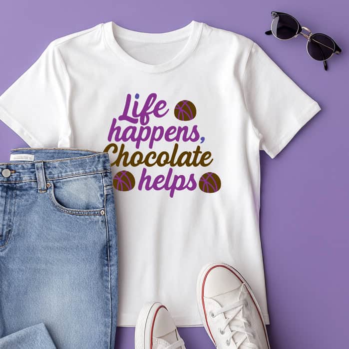 Free Chocolate SVG from SVG Design Squad – chocolate themed cut file for Cricut and Silhouette