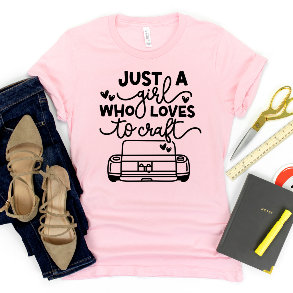 Crystal- HCF Just A Craft Girl Shirt, craft room svg