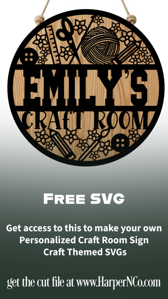 Personalized Craft Room Door Sign SVG