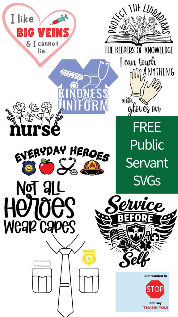 Free nursing SVG files from the SVG Design Squad — multiple designs available to download for Cricut and Silhouette.