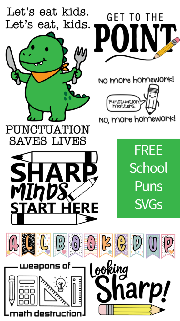 Free back to school SVG files from the SVG Design Squad — multiple designs available to download for Cricut and Silhouette.